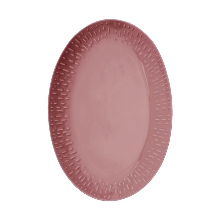 Confetti ovalt fat - Bordeaux, 25,5x36 cm - Aida