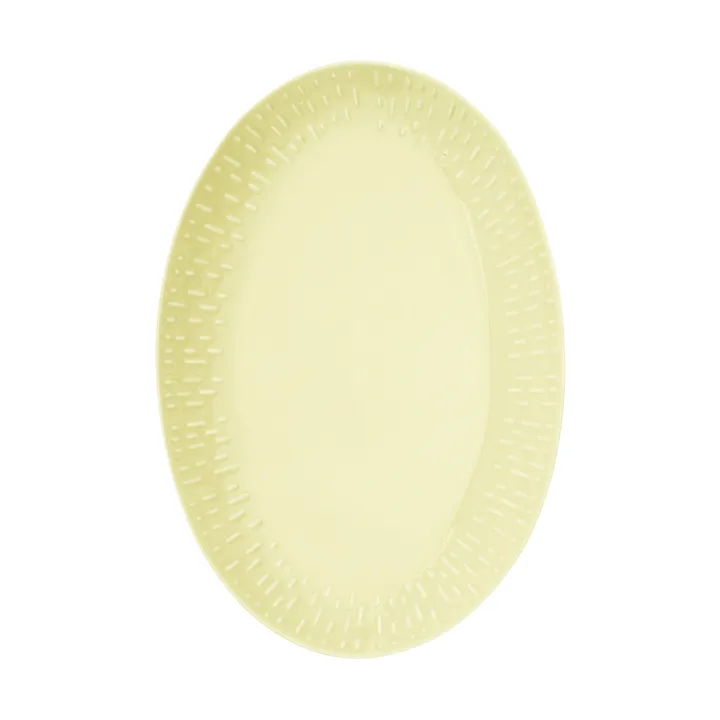 Confetti ovalt fat - Lemon, 25,5x36 cm - Aida