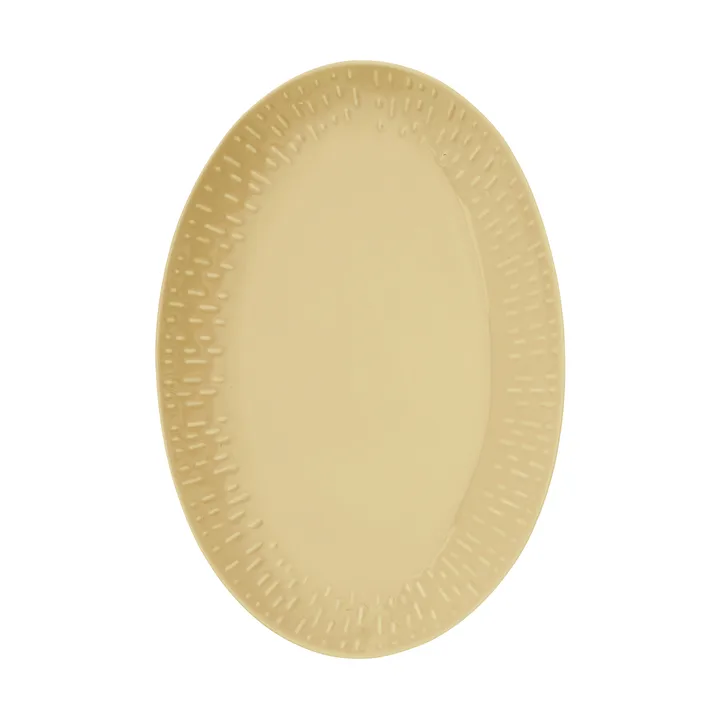 Confetti ovalt fat - Mustard, 25,5x36 cm - Aida