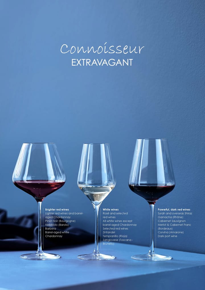 Connoisseur Extravagant vitvinsglas 40,5 cl 4-pack, Clear Aida