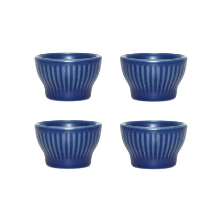 Groovy äggkopp 4-pack, Blue stoneware Aida