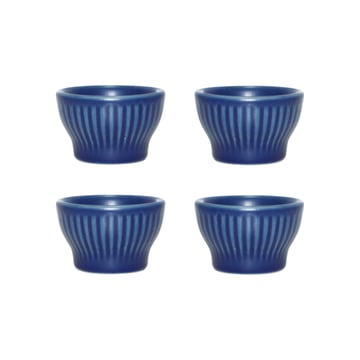 Aida Groovy äggkopp 4-pack Blue stoneware