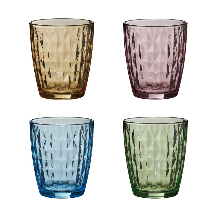 Mosaic dricksglas 34 cl 4-pack - Multi - Aida