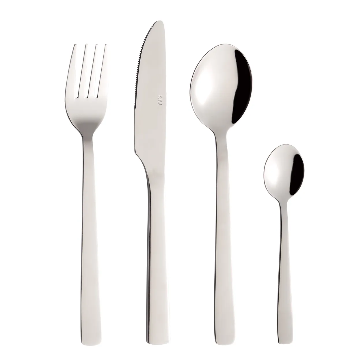 Alternativ bild 0 för RAW - Cutlery set Stainless Steel - Mirror polish - 48 pcs