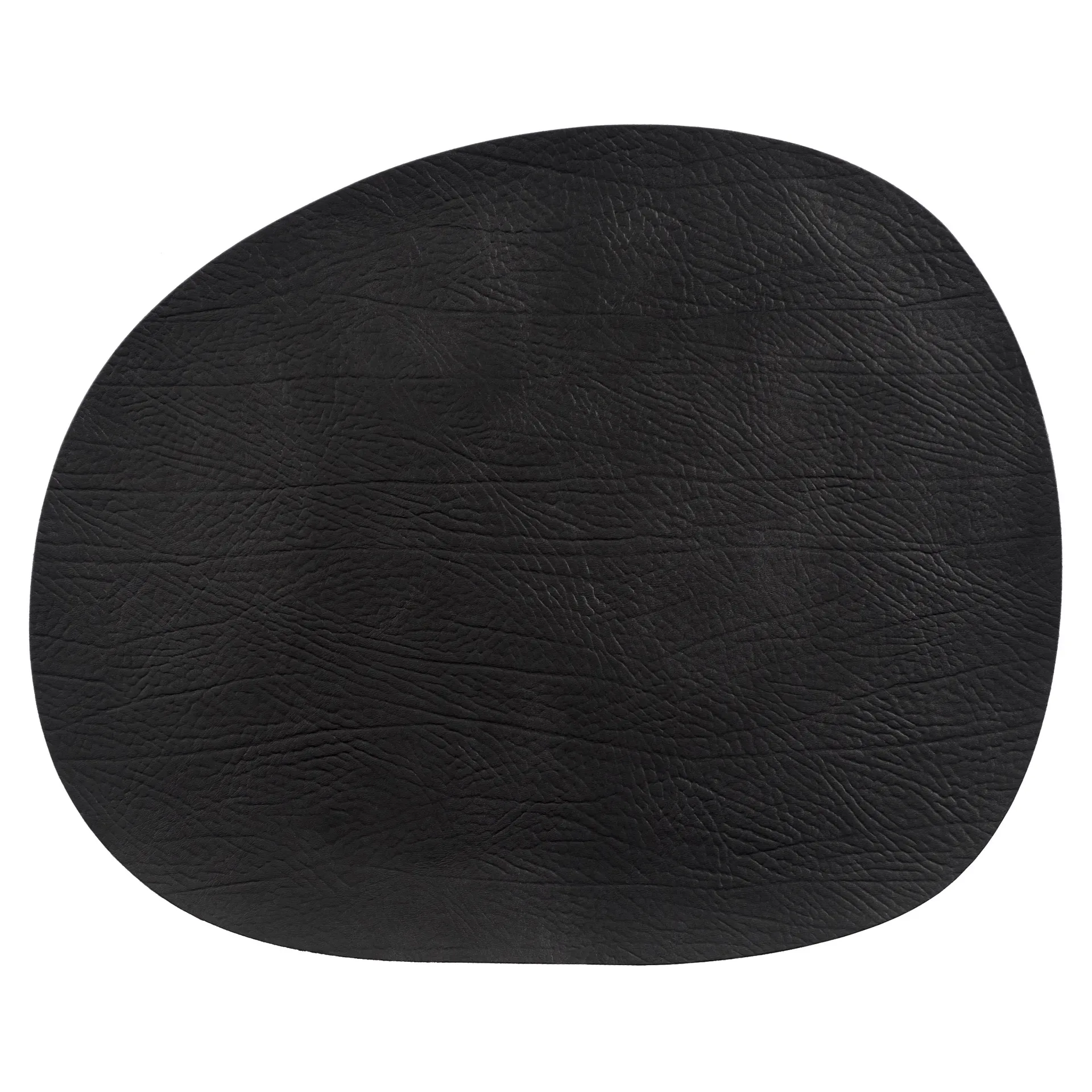 Raw bordstablett läder, Black buffalo (svart) Aida