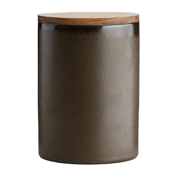 Aida Raw förvaringsburk med lock 15 cm Metallic brown