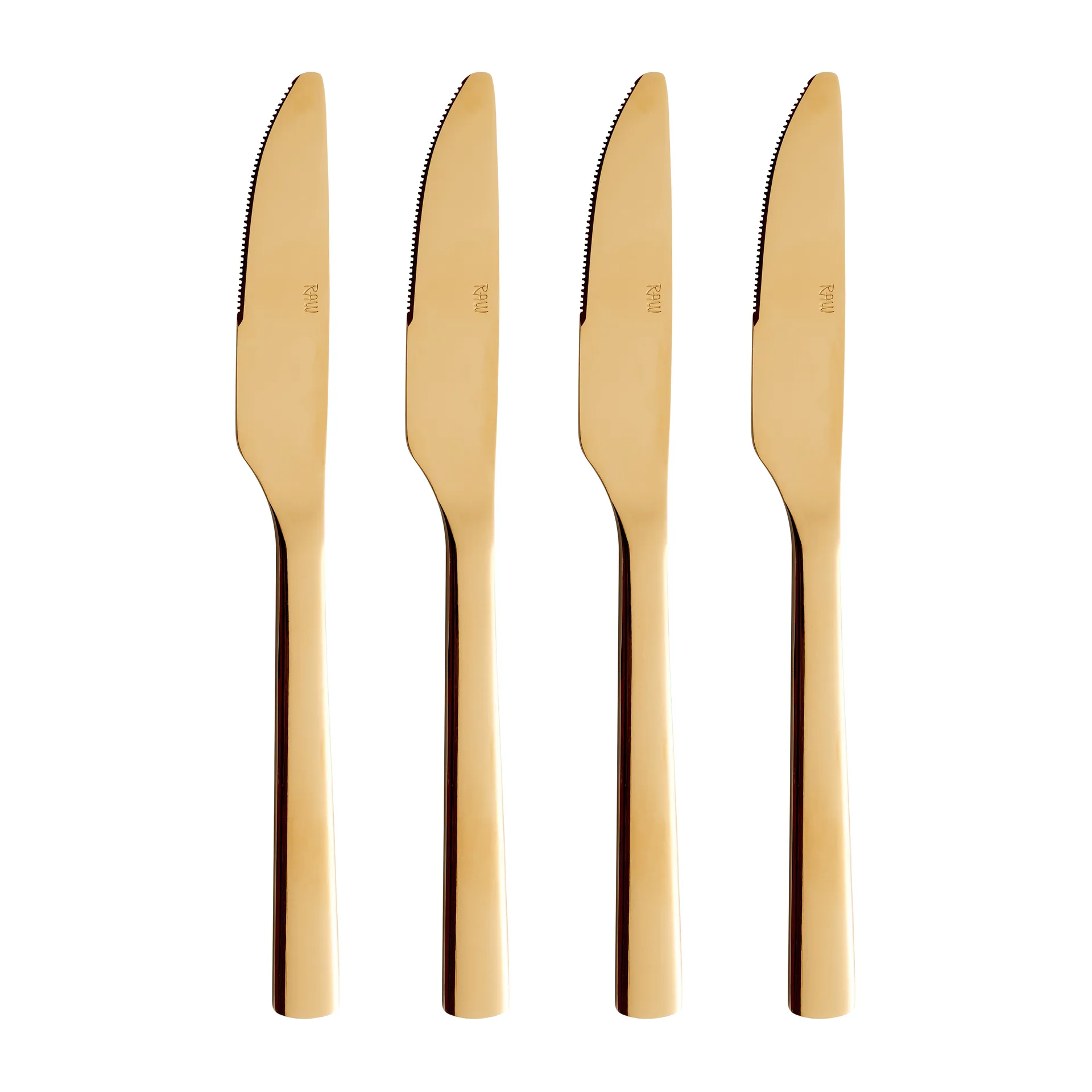 Raw matkniv 4-pack, Guld Aida
