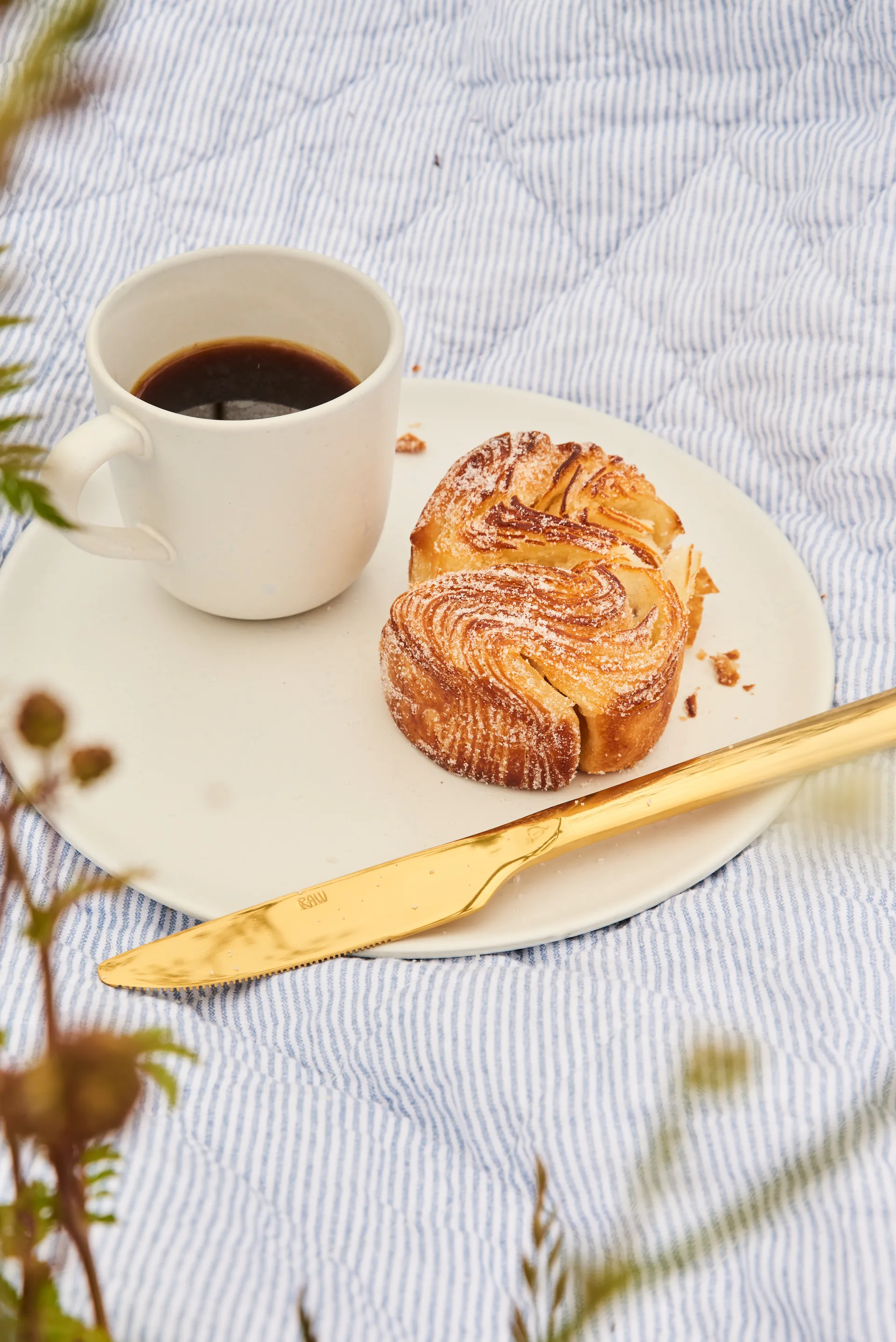 Raw matkniv 4-pack, Guld Aida