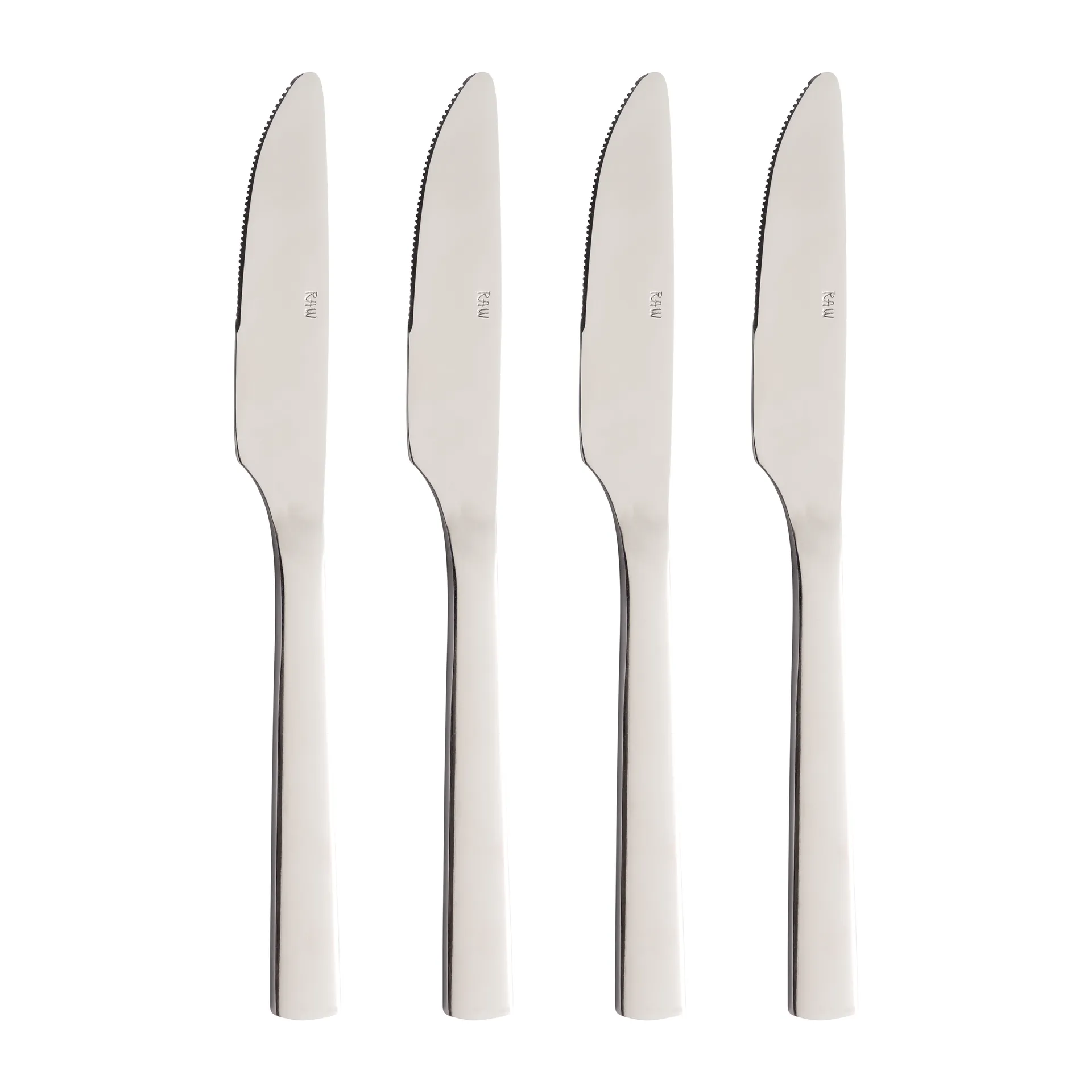 Raw matkniv 4-pack, Rostfritt stål Aida