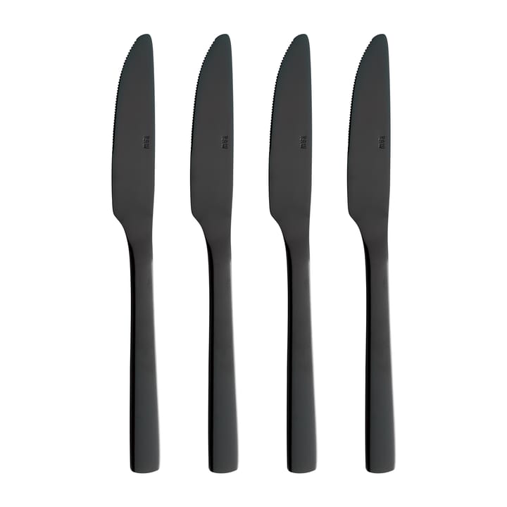 Raw matkniv 4-pack, Svart Aida