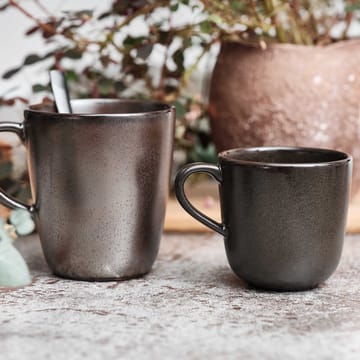 Raw mugg med handtag 20 cl - Metallic brown - Aida