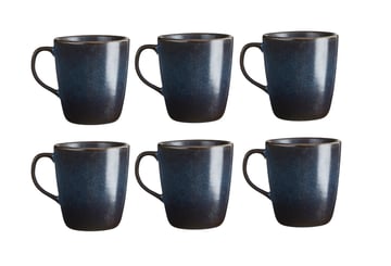 Läs mer om Aida Raw mugg med öra 30 cl 6-pack Blue