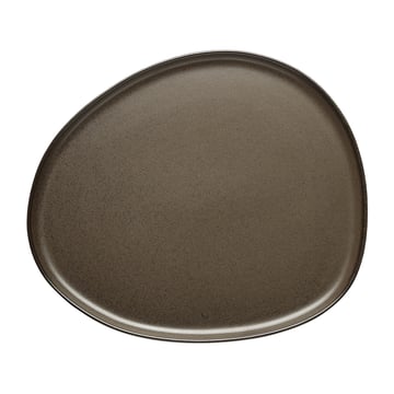 Läs mer om Aida Raw Organic tallrik 29x25 cm Metallic Brown