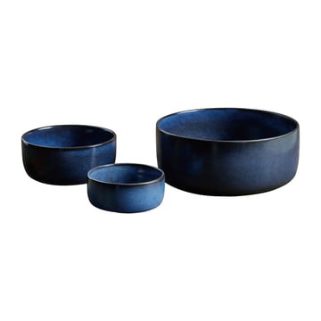 Läs mer om Aida Raw skål 3 delar Midnight blue