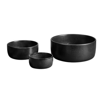 Läs mer om Aida Raw skål 3 delar Titanium Black