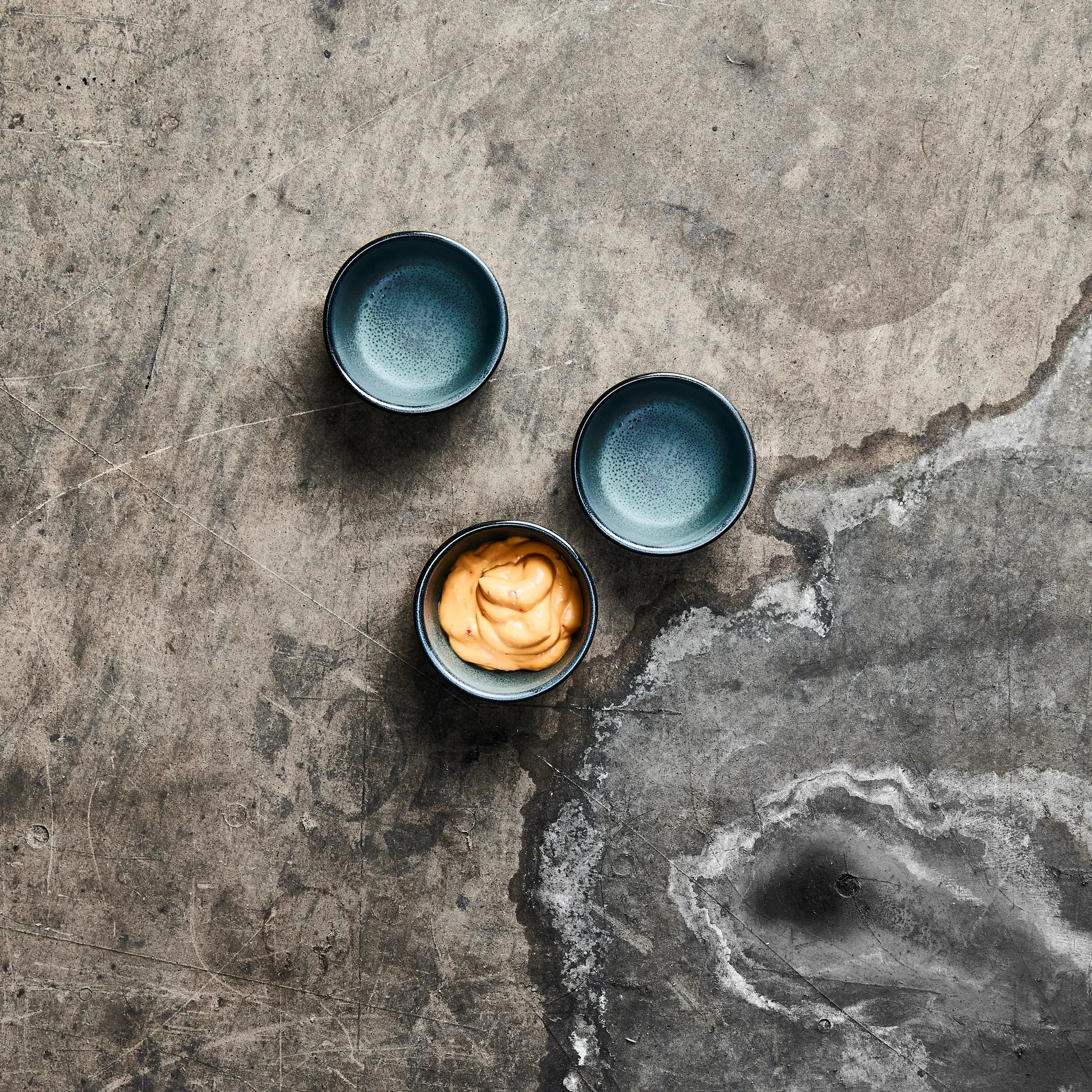 Raw skål mini Ø7,5 cm 3-pack, Northern green Aida