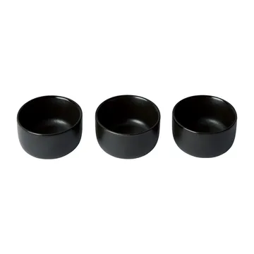 Raw skål mini Ø7,5 cm 3-pack - Titanium Black - Aida
