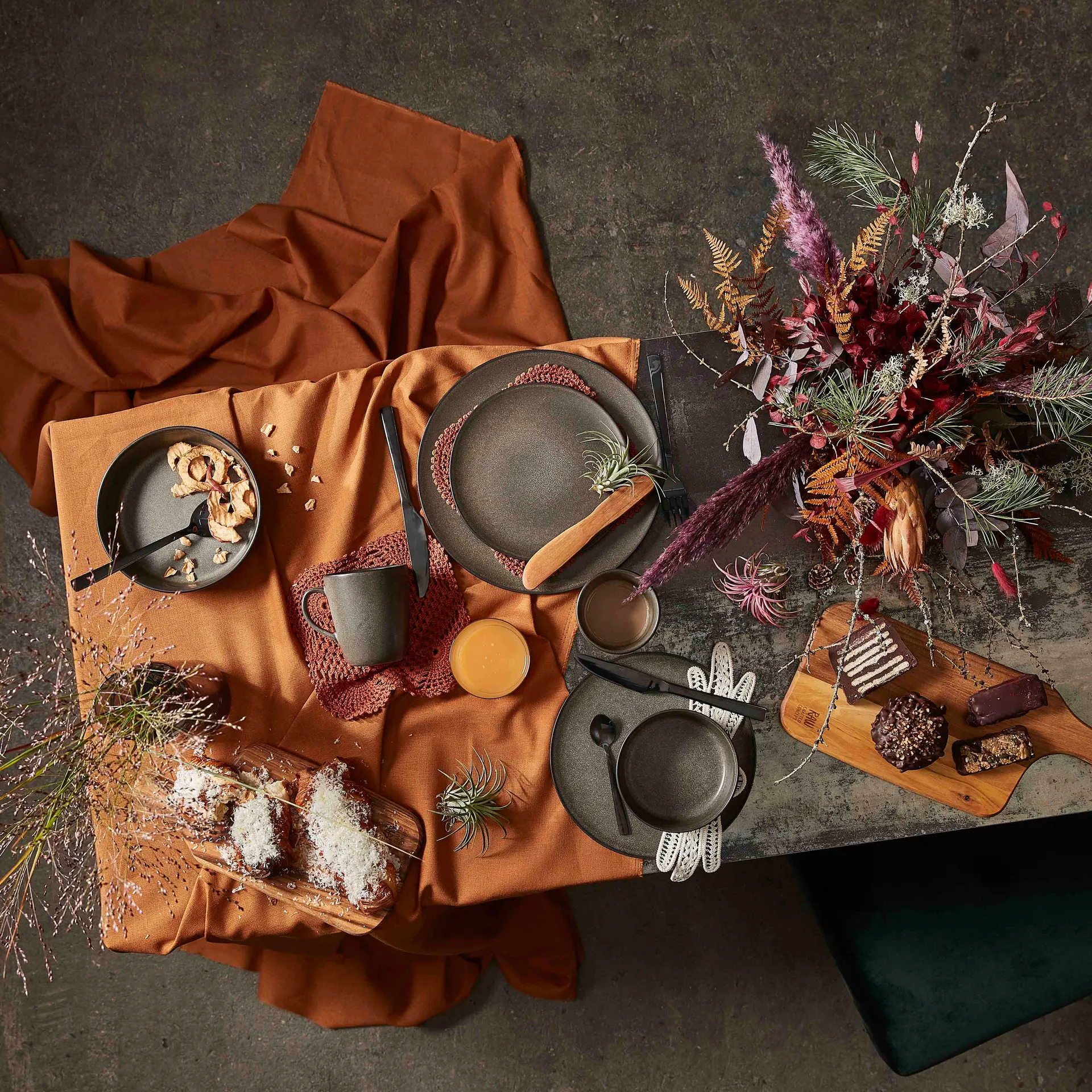 Raw sopptallrik Ø19,4 cm, Forest brown Aida