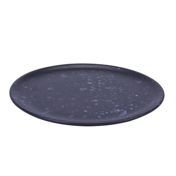 Läs mer om Aida Raw tallrik Ø20 cm svart med prickar