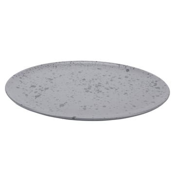 Läs mer om Aida Raw tallrik Ø28 cm grå med prickar