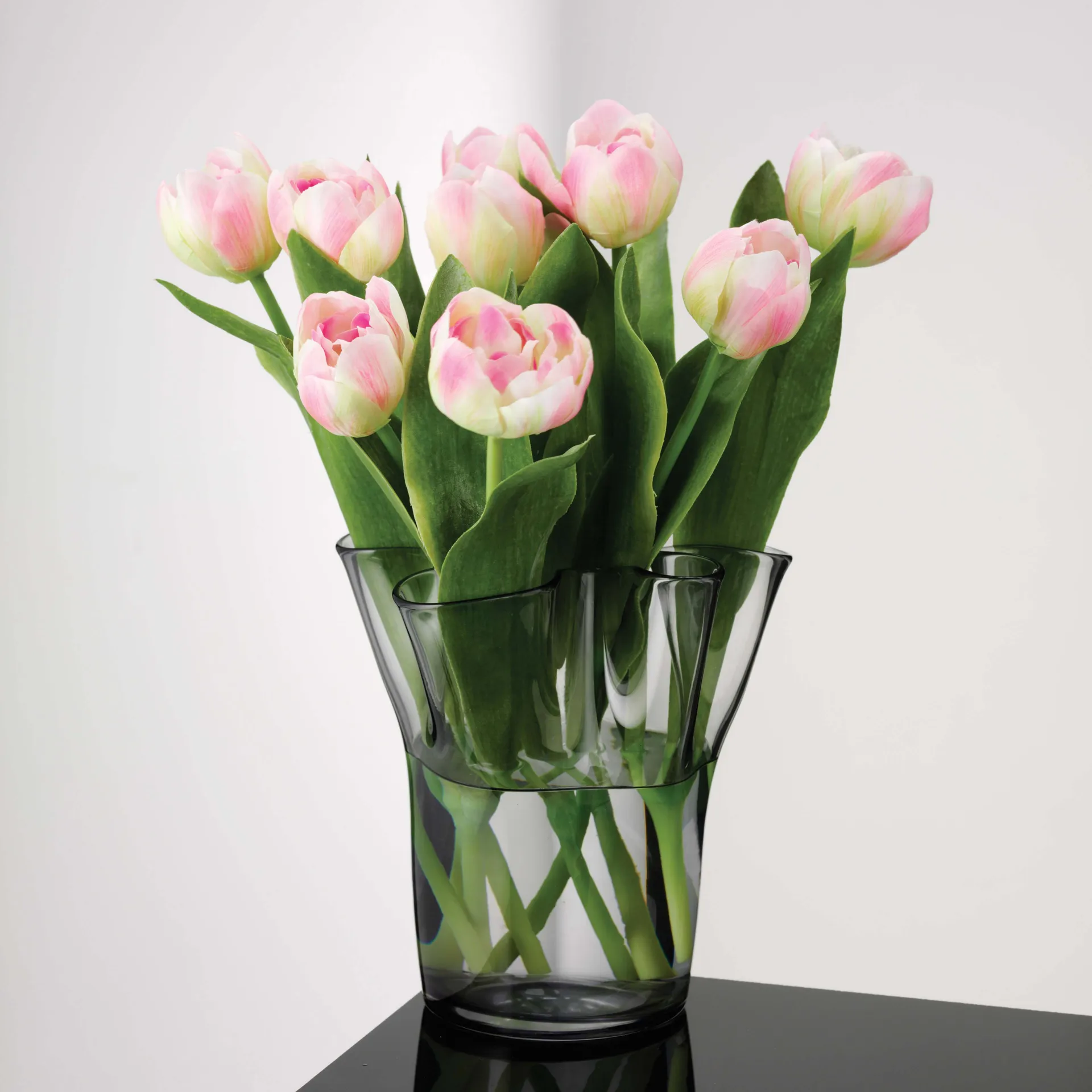 Tulip vas 20 cm, Smoke Aida