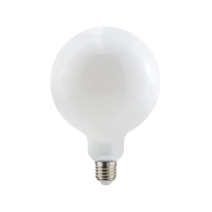 Airam Filament LED- glob 125mm ljuskälla, opal, dimbar e27, 9w Airam