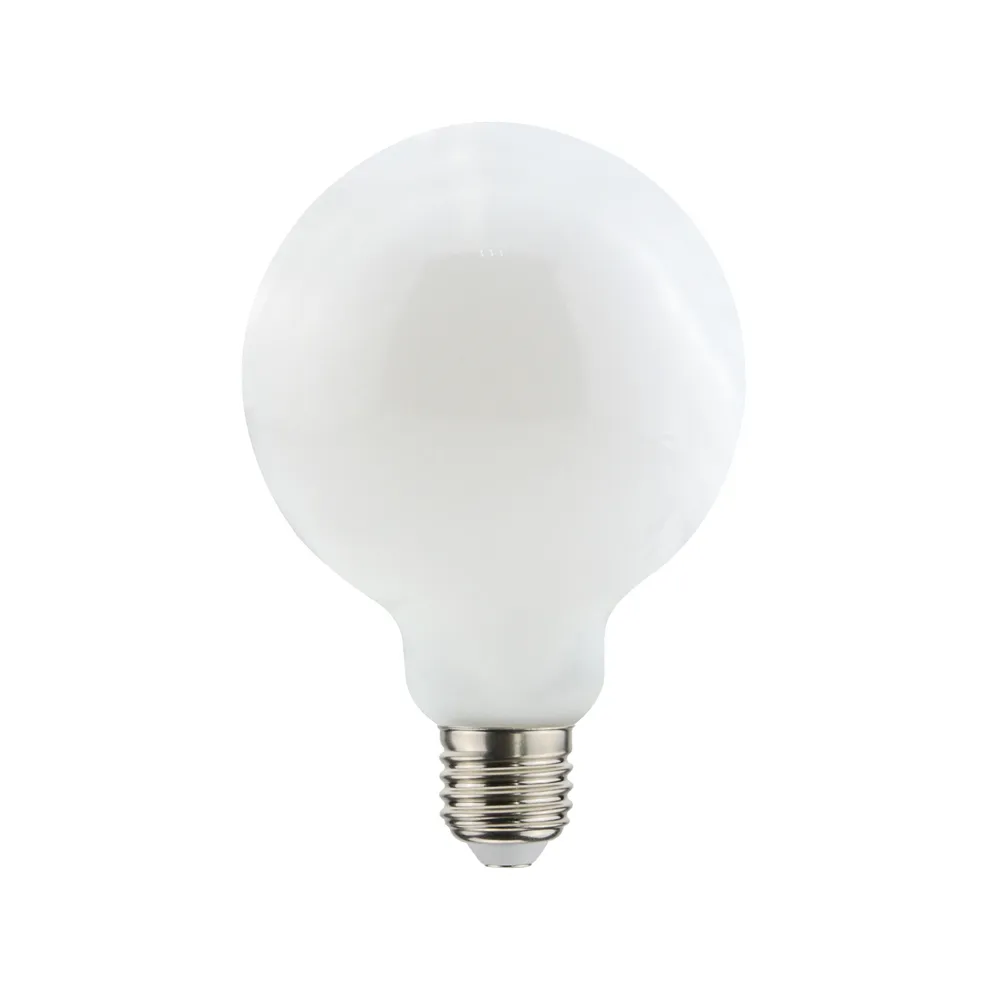 Airam Filament LED-glob 95mm ljuskälla, Opal, dimbar e27, 9w Airam