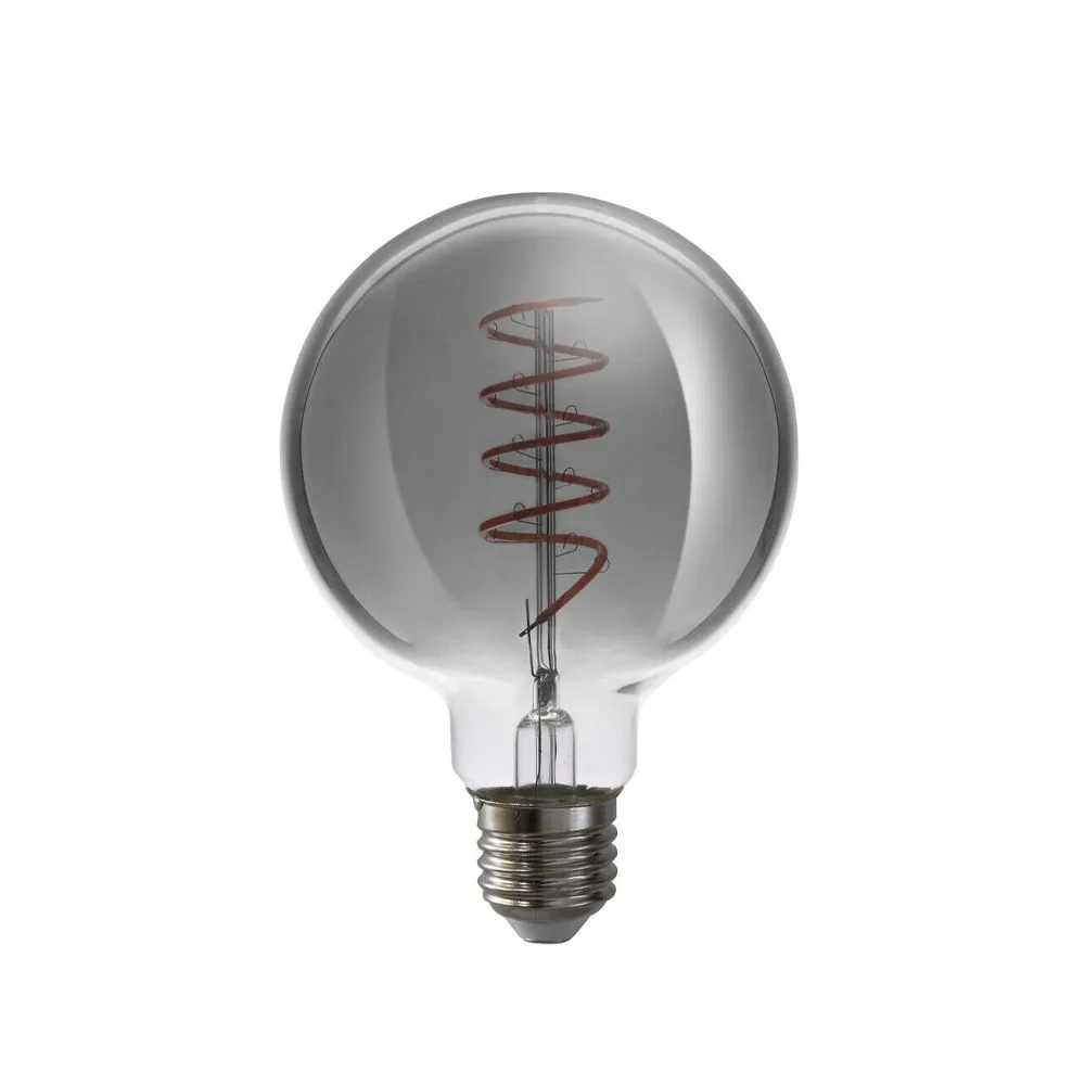Airam Filament LED-glob ljuskälla, Smoke, dimbar, 95mm e27, 5w Airam