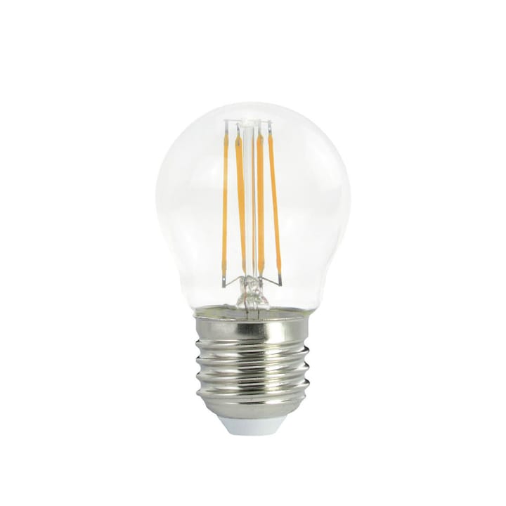 Airam Filament LED klot E27 ljuskälla, klar, med minne, p45 e27, 5w Airam