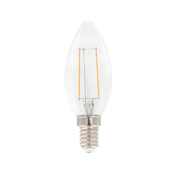 Airam Filament LED- kronljus C35 ljuskälla, klar, dimbar e14, 3w Airam