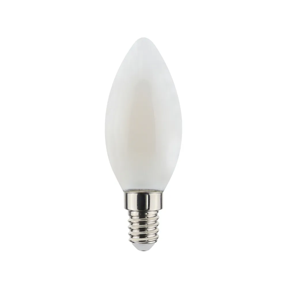 Airam Filament LED-kronljus C37 ljuskälla, Opal, dimbar e14, 5w Airam