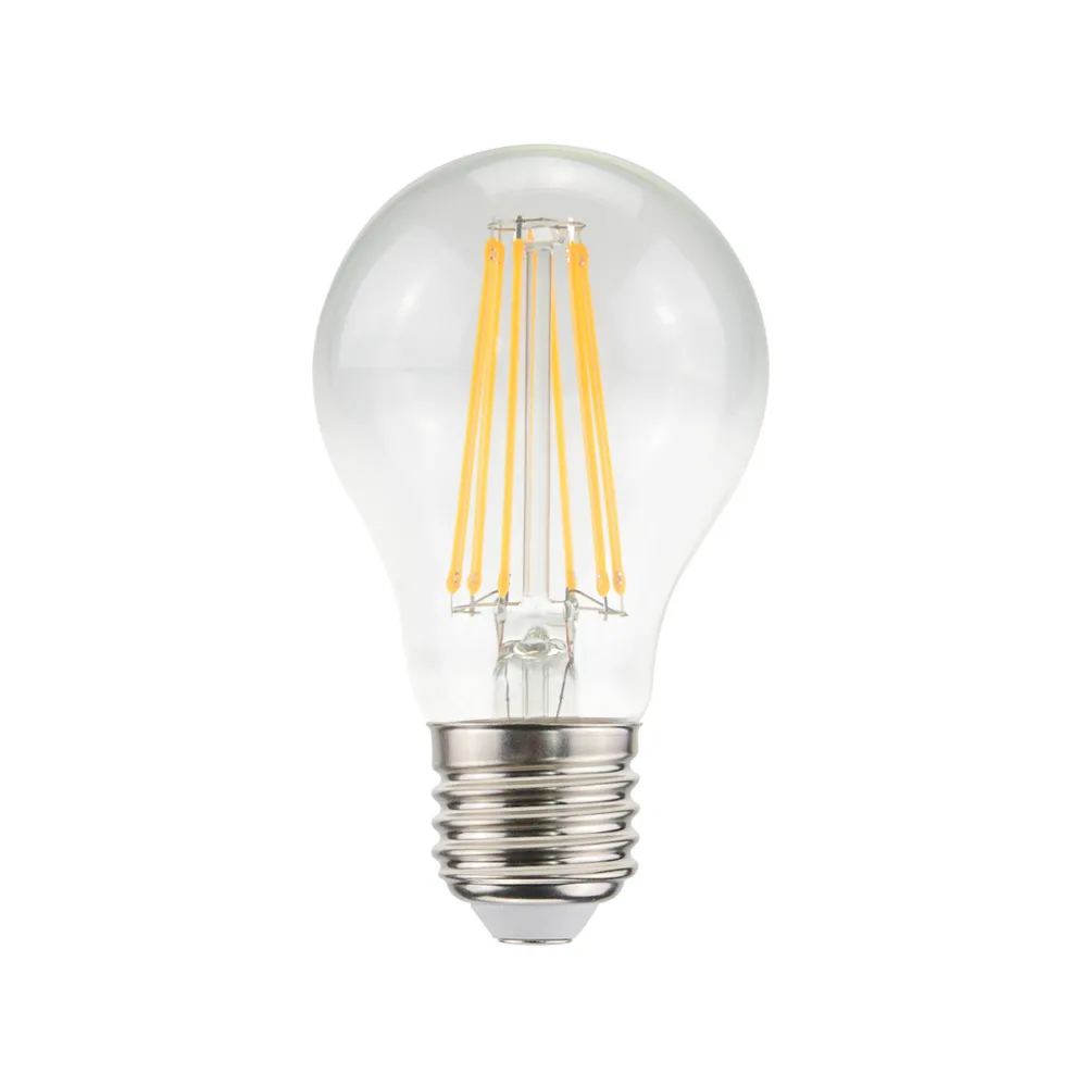 Airam Filament LED ljuskälla E27, klar, dimbar, 2700K 806lm 7W Airam