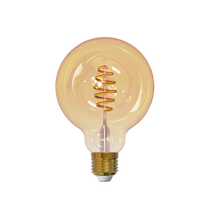 Airam Smarta Hem Filament LED-glob ljuskälla - amber, 95mm, spiral e27, 6w - Airam