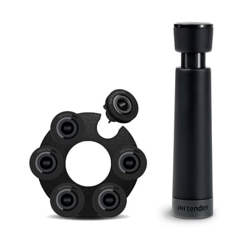Läs mer om Airtender Airtender vakuumförslutare vin gåvoset 6 st stoppers