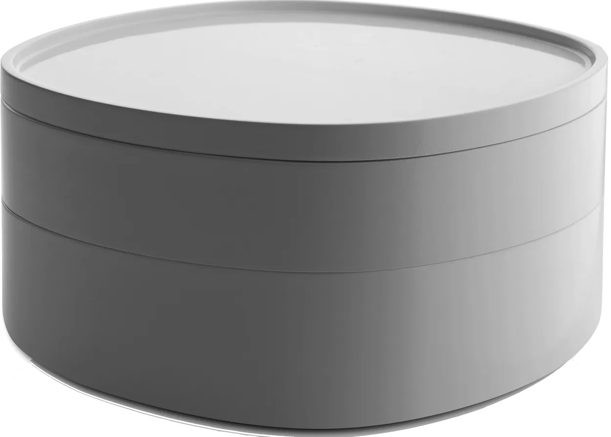 Alessi Birillo badrumsfövaring med lock 18 cm Vit