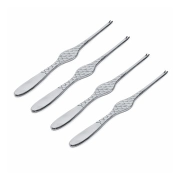 Läs mer om Alessi Colombina Fish skaldjursgaffel 4-pack Rostfritt stål