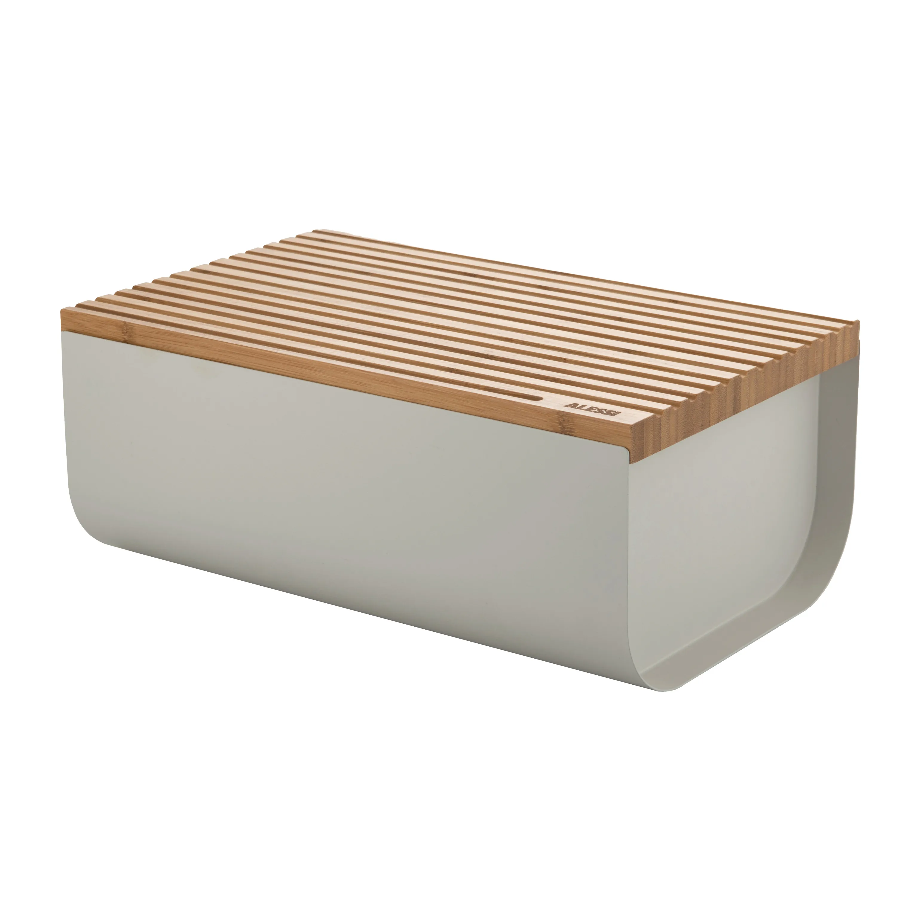 Alessi Mattina brödlåda 34 cm, Varm grå-bambu