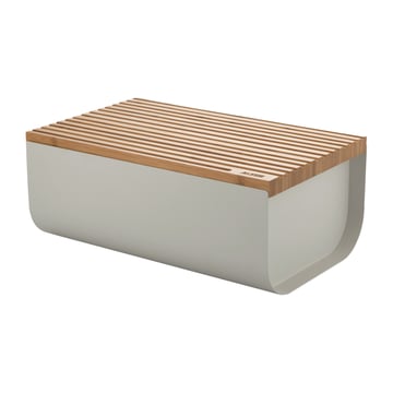 Läs mer om Alessi Mattina brödlåda 34 cm Varm grå-bambu