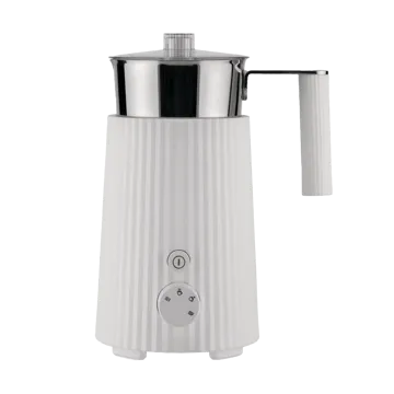 Alessi Plissé mjölkskummare 35 cl Vit