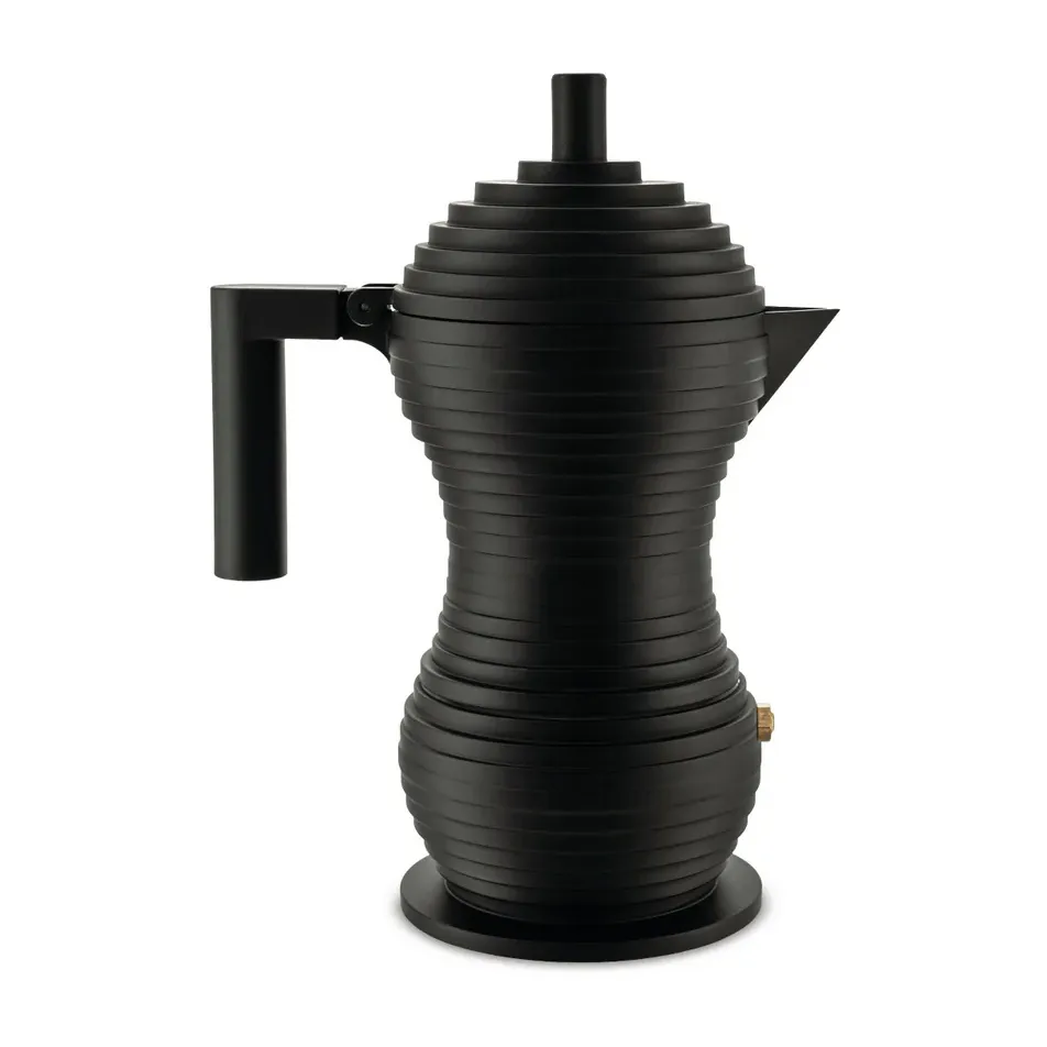 alessi pulcina espressobryggare svart 30 cl, 6 koppar