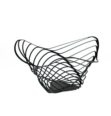 Läs mer om Alessi Trinity hög fruktkorg 33 cm Svart