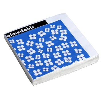Läs mer om Almedahls Belle Amie servetter blå 20-pack Blå