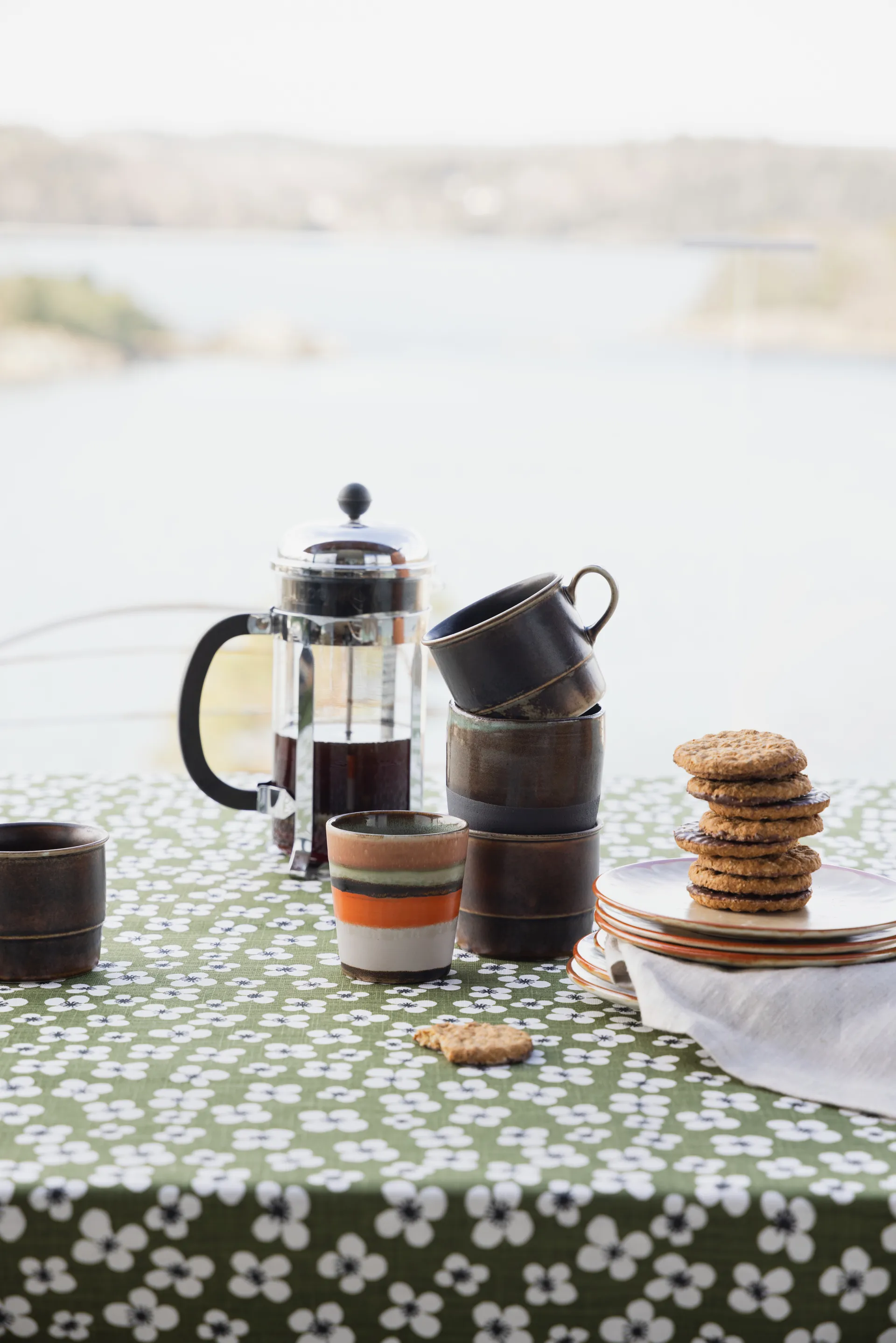 Belle Amie vaxduk, Mörkgrön, 145x220 cm Almedahls