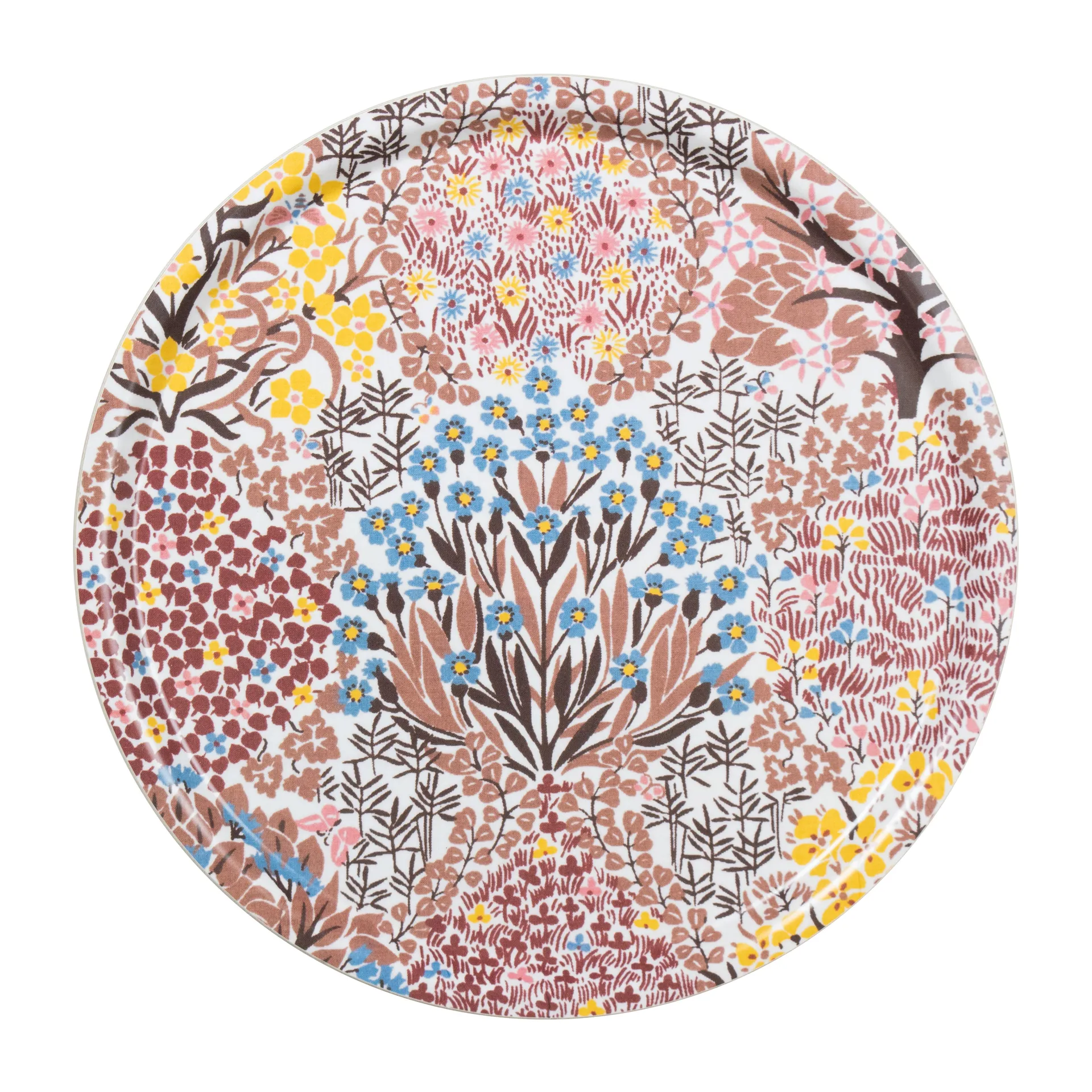 Botanic Garden bricka Ø38 cm, Rosa-brun Almedahls
