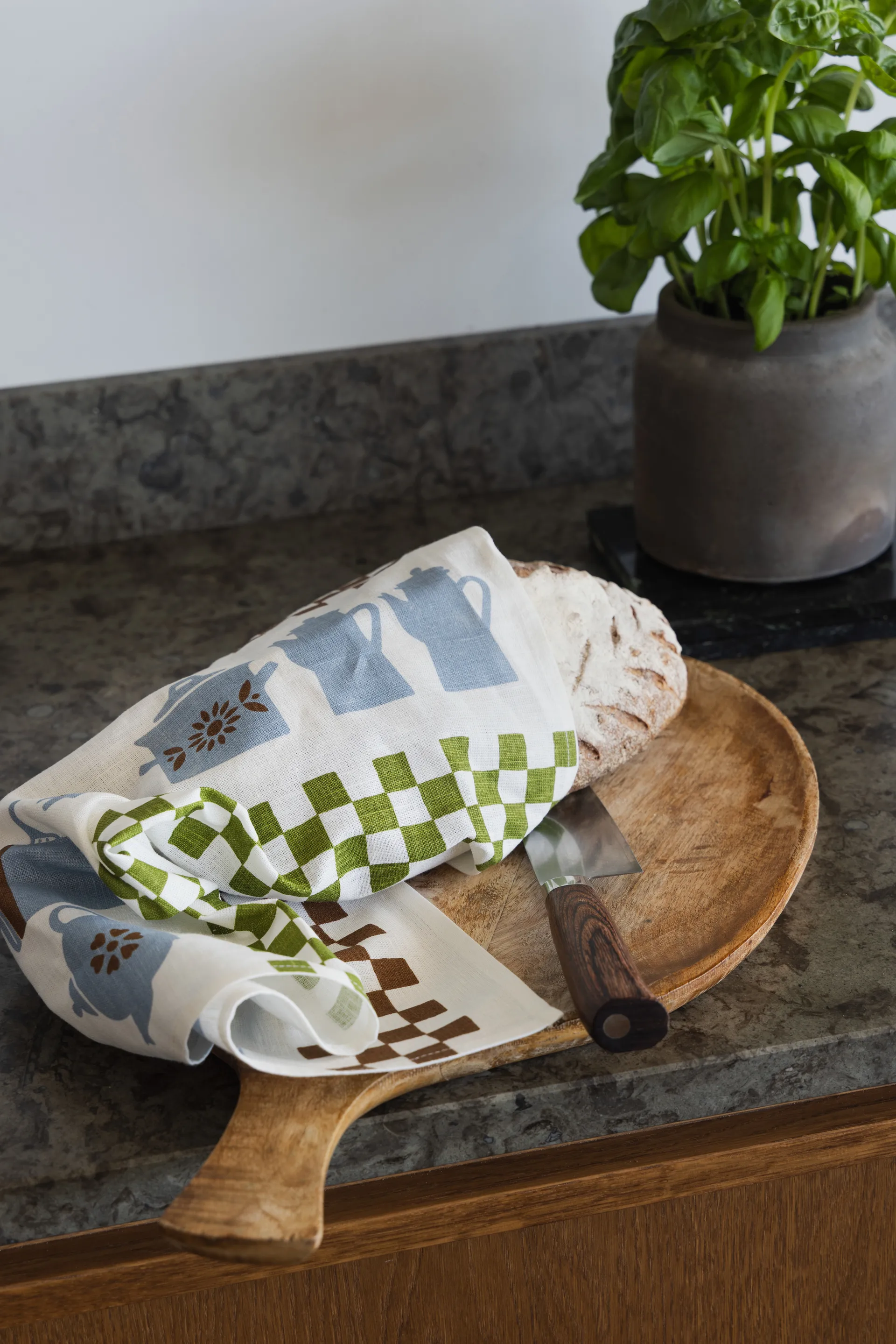 Grytskåpet kökshandduk 47x70 cm, Multi-blå-grön Almedahls