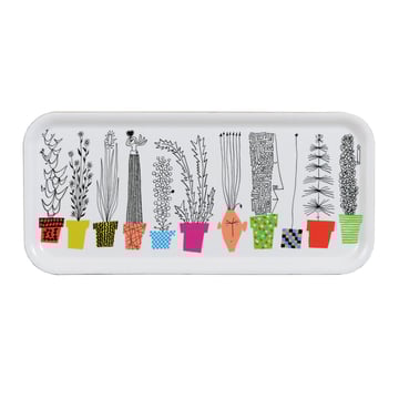 Läs mer om Almedahls Italiensk blomsterhylla bricka 32x15 cm