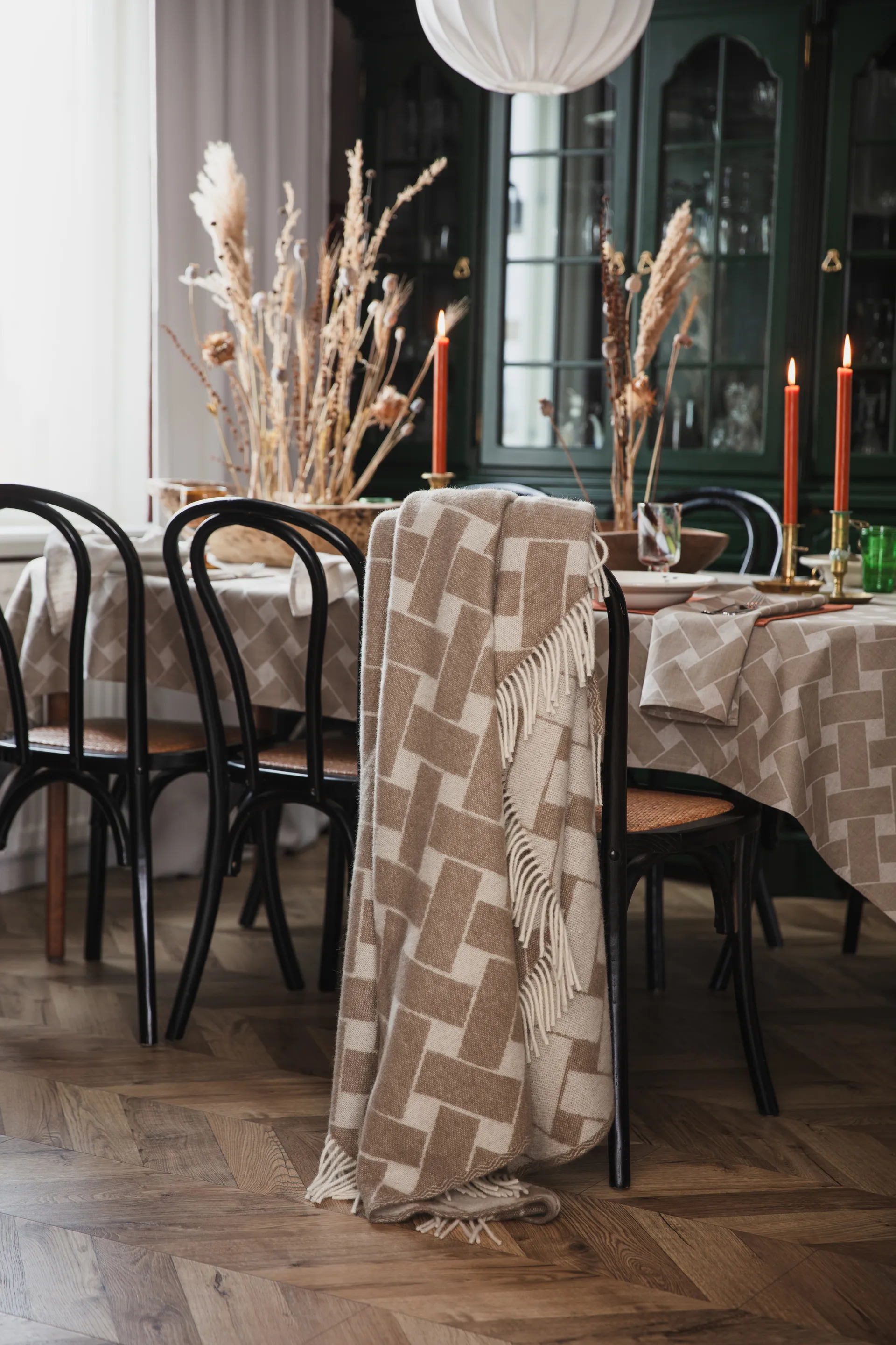 Korg XL servett 45x45 cm 2-pack, Natur-taupe Almedahls