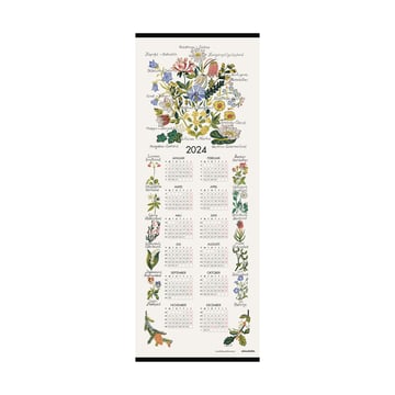 Läs mer om Almedahls Landskapsblommor kalender 2024 35x90 cm
