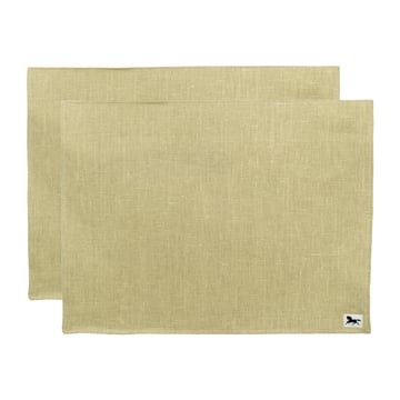 Läs mer om Almedahls Linne bordstablett 34x45 cm 2-pack Oliv