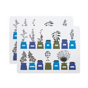 Läs mer om Almedahls Persons kryddskåp bordstablett 30x40 cm 2-pack Blå